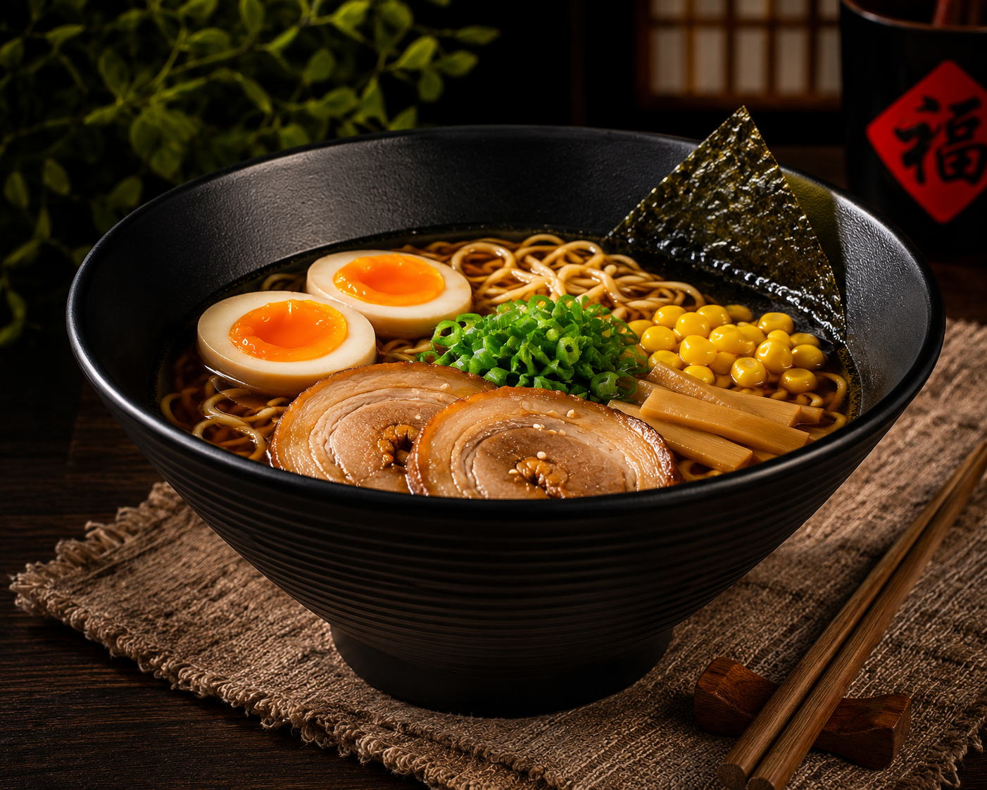 ChatGPT Image 24 juin 2026, 16_11_22 Grand Bol Ramen Japonais Noir Mat 1500 ml – Image 1
