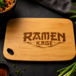 Planche à Découper Bambou & Plateau de Service Ramen Kage – 30 × 20 cm